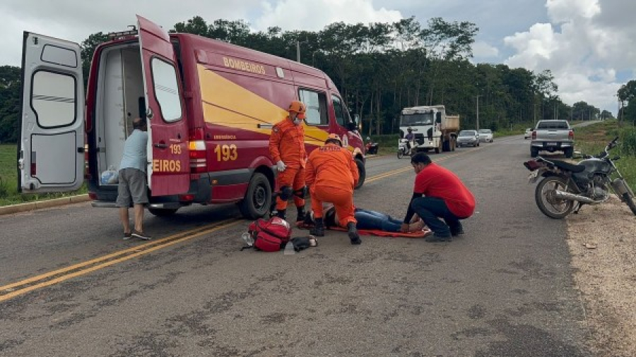 Alta Floresta: acidente envolvendo duas motos deixa 3 pessoas feridas na MT-325